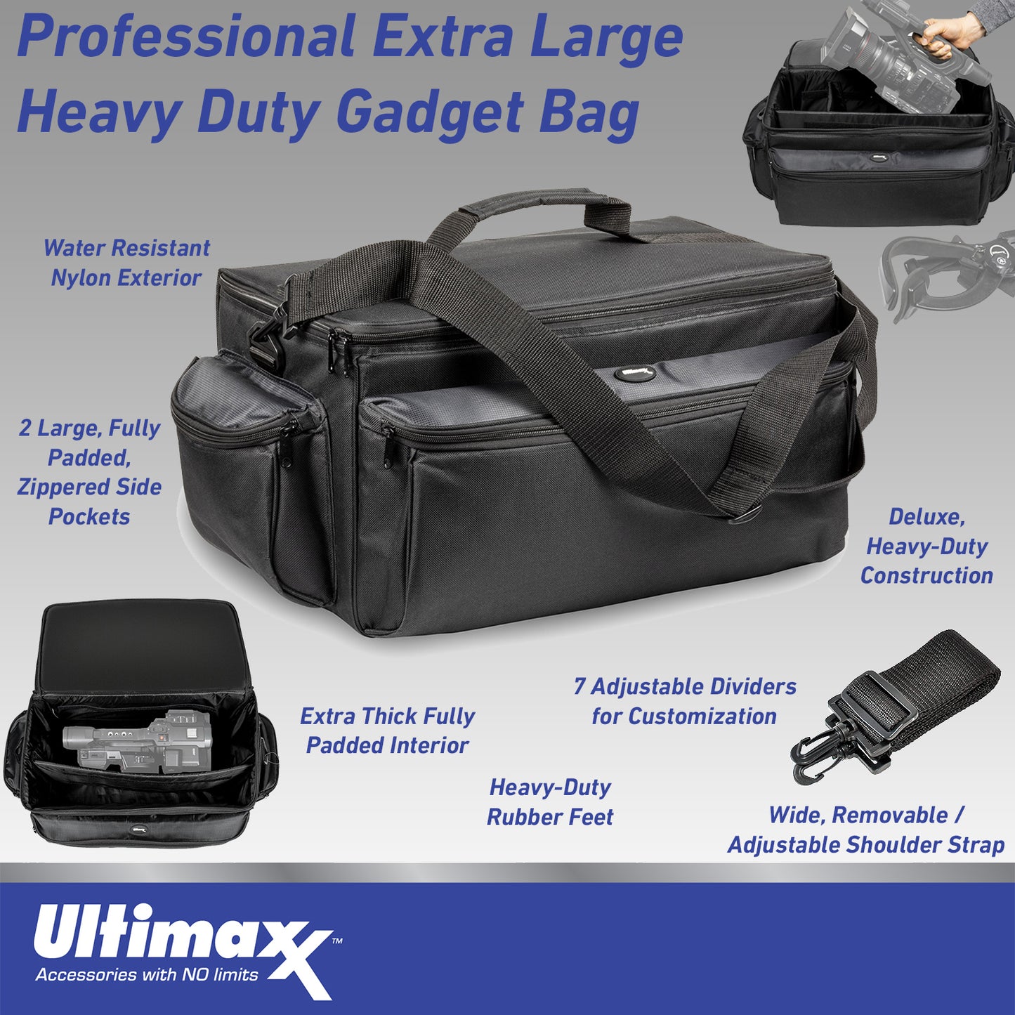 Panasonic AG-CX350 4K Camcorder with Deluxe Accessory Bundle: 2x SanDisk 128GB Ultra SDXC, 2x Spare Batteries, 160 LED Video Light, 80” Tripod/Monopod & Much More (30pc Bundle)