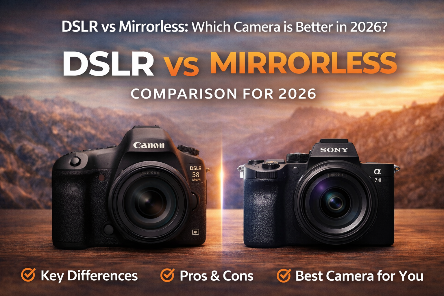 DSLR vs Mirrorless: Which Camera Is Better in 2026? Top 10 Key ...