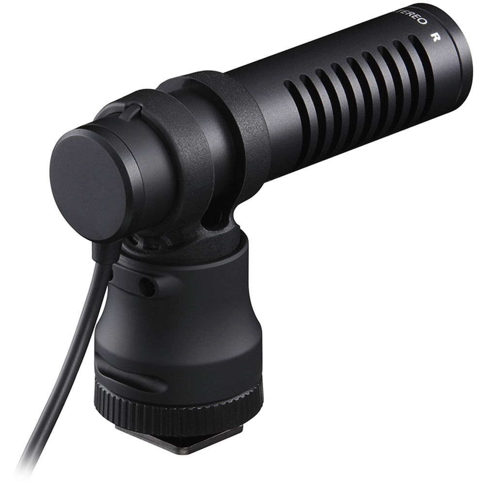 Canon DM-E100 mounted on camera