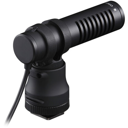 Canon DM-E100 mounted on camera