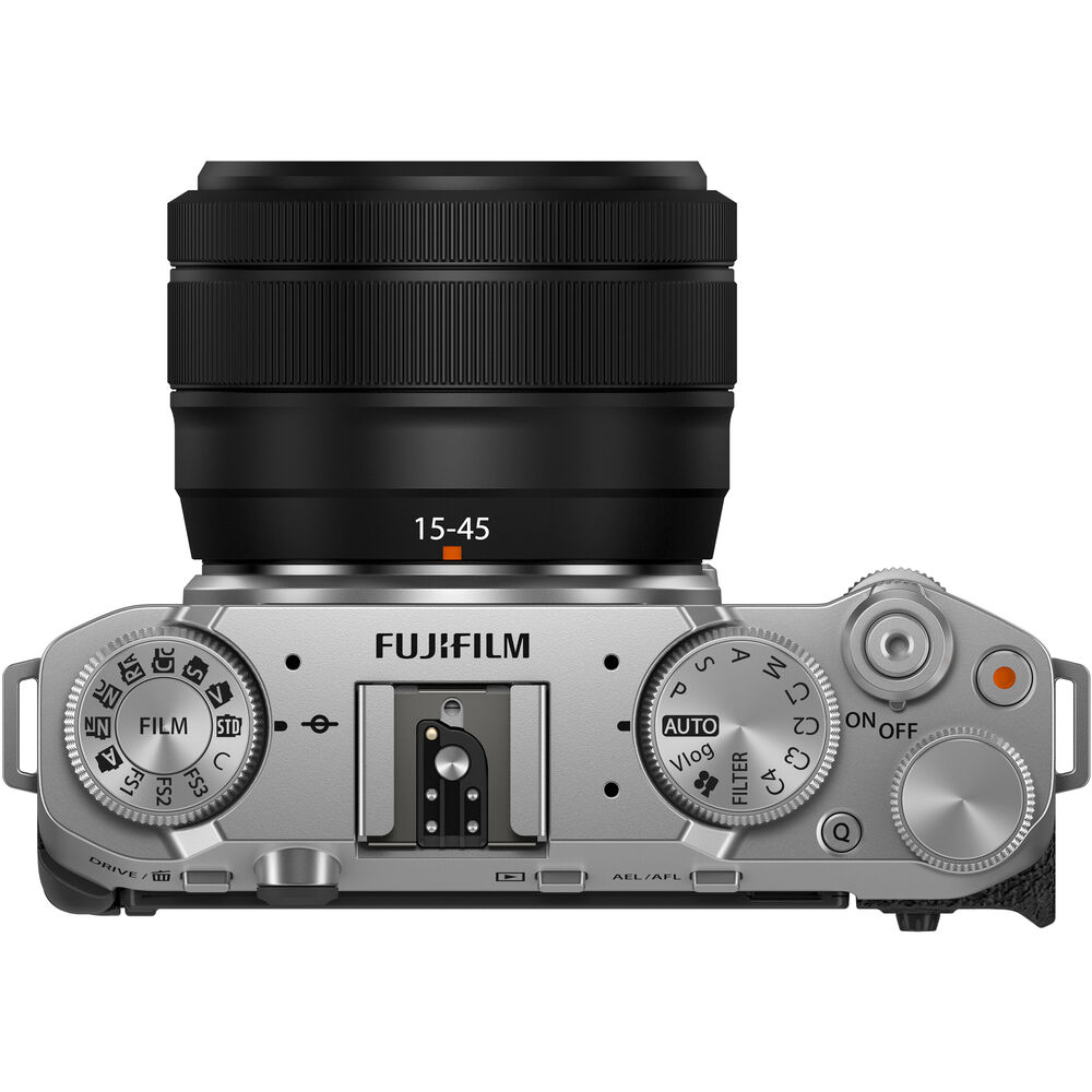 FUJIFILM X-M5 Mirrorless Camera with XC 15-45mm f/3.5-5.6 Lens (Silver) Bundle
