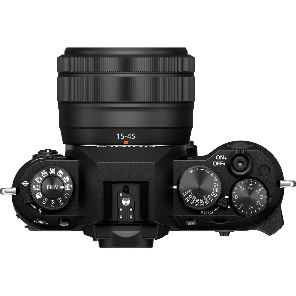 FUJIFILM X-T50 Mirrorless Camera with XC 15-45mm f/3.5-5.6 Lens (Black) Advanced Bundle