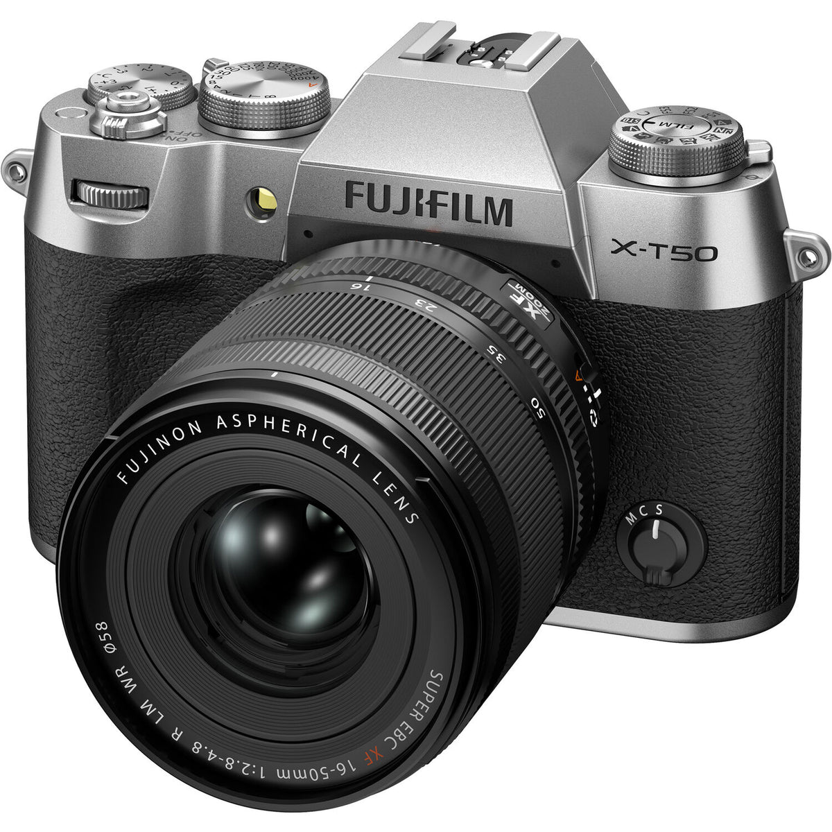 FUJIFILM X-T50 Mirrorless Camera with XF 16-50mm f/2.8-4.8 Lens (Silver) Bundle