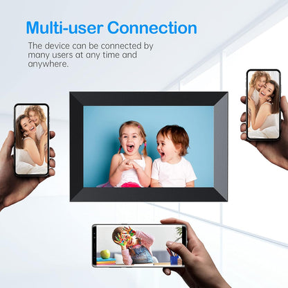 ULTIMAXX 10.1" DIGITAL PHOTO FRAME, w/ 64GB, WIFI, 160,000 PICS Powered by Frameo