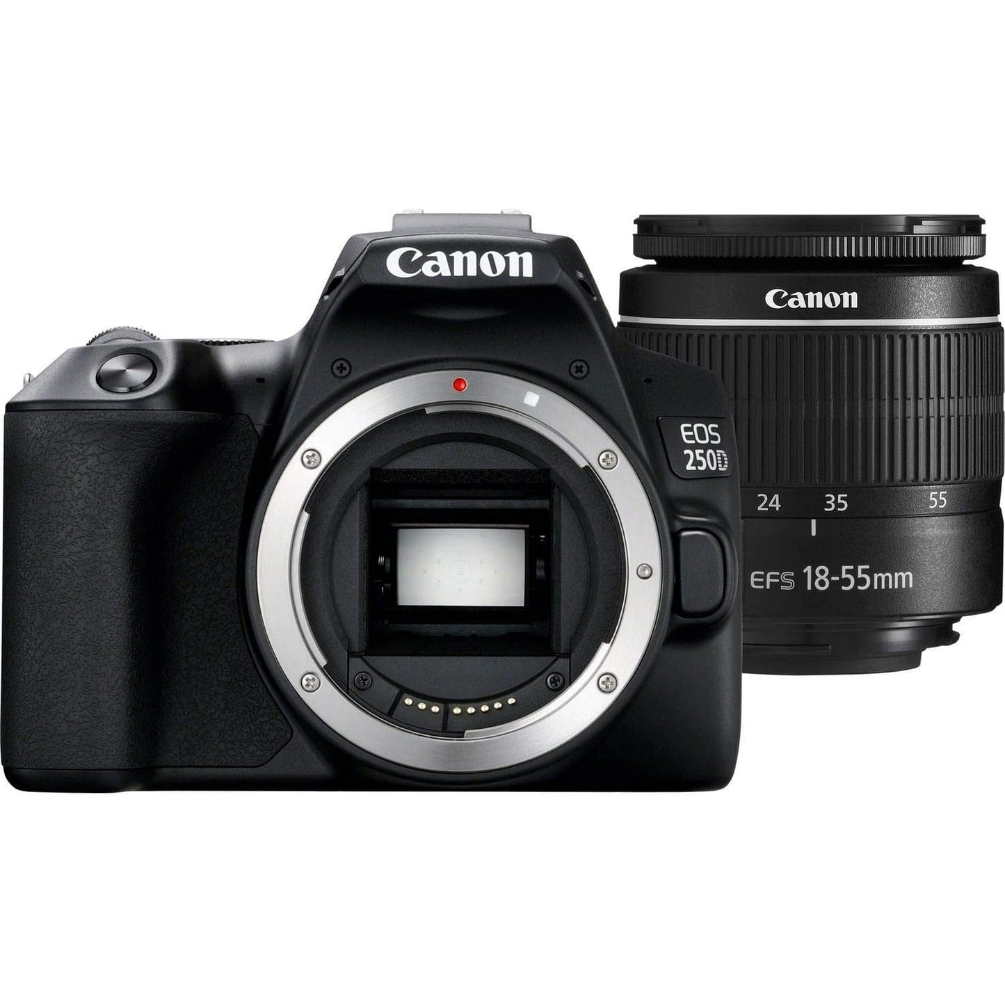 SSE Canon EOS 250D (Rebel SL3) DSLR Camera with 18-55mm DC III Lens & Essential Accessory Bundle ? Includes: SanDisk Ultra 64GB SDXC Memory Card, Extended Life Battery, Slave Flash, 57 Tripod & More