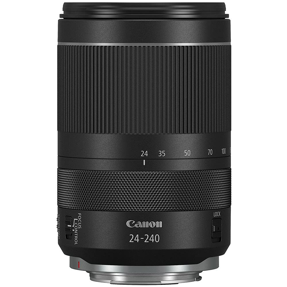 Canon RF 24-240mm f/4-6.3 is USM Lens Wide-Angle Lens for mirrorless Camera and 128 Extreme Memory Card (Renewed)