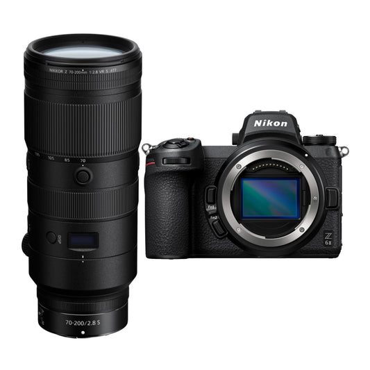 Nikon Z 6II Mirrorless Digital Camera Body Bundle with Nikon NIKKOR Z 70-200mm f/2.8 VR S Lens (2 Items) (Renewed)