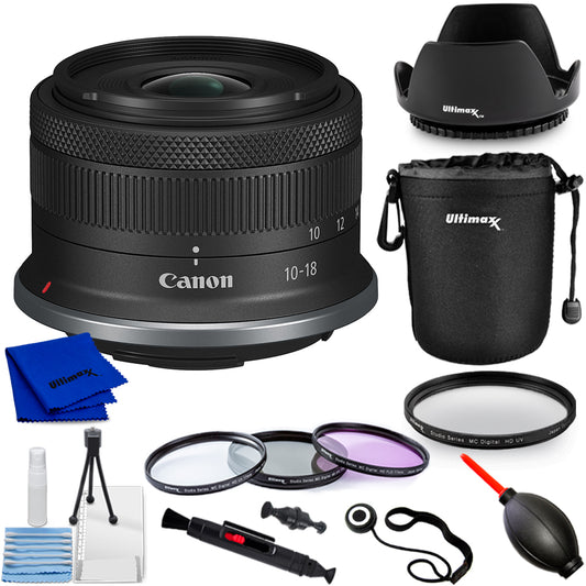 Canon RF-S 10-18mm f/4.5-6.3 IS STM Lens (Canon RF) Bundle