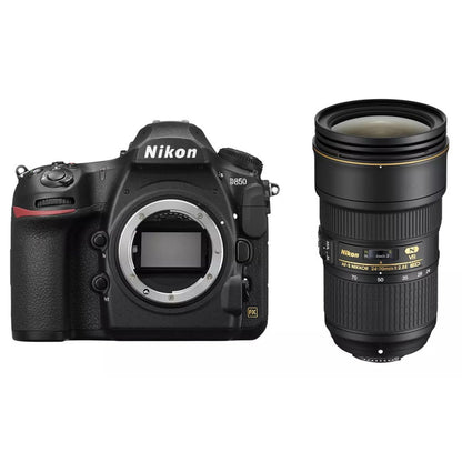 Nikon D850 DSLR Camera with AF-S NIKKOR 24-70mm f/2.8E ED VR Lens