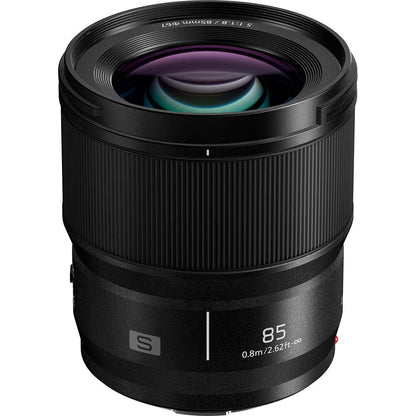 Panasonic S-S85 LUMIX S 85mm f/1.8 L-Mount Interchangeable Lens for Mirrorless Cameras Bundle with Lexar Professional 633x 64GB UHS-1 Class 10 SDXC Memory Card