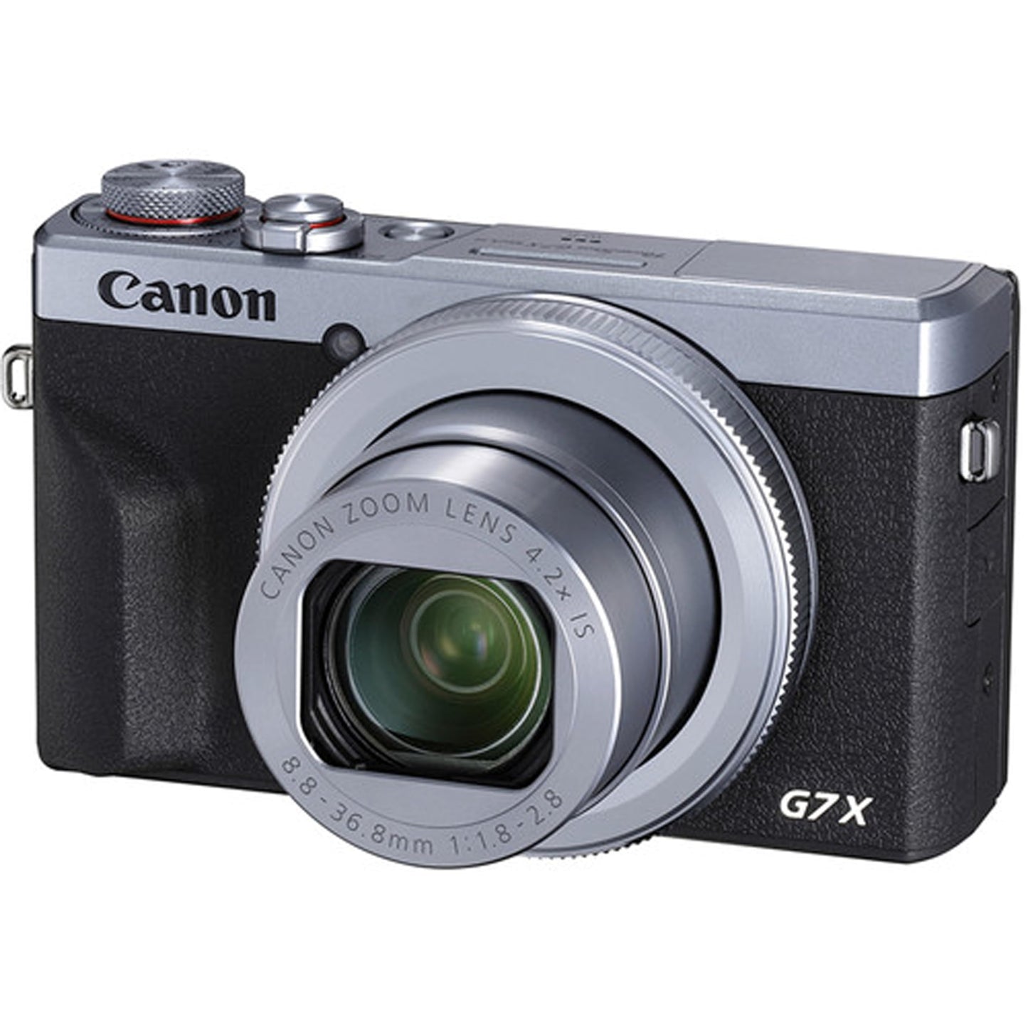 Canon PowerShot G7 X Mark III Digital Camera (Silver) with LED Video Light + Two Extra Batteries + 64GB Memory Card + Tripod + Case & More