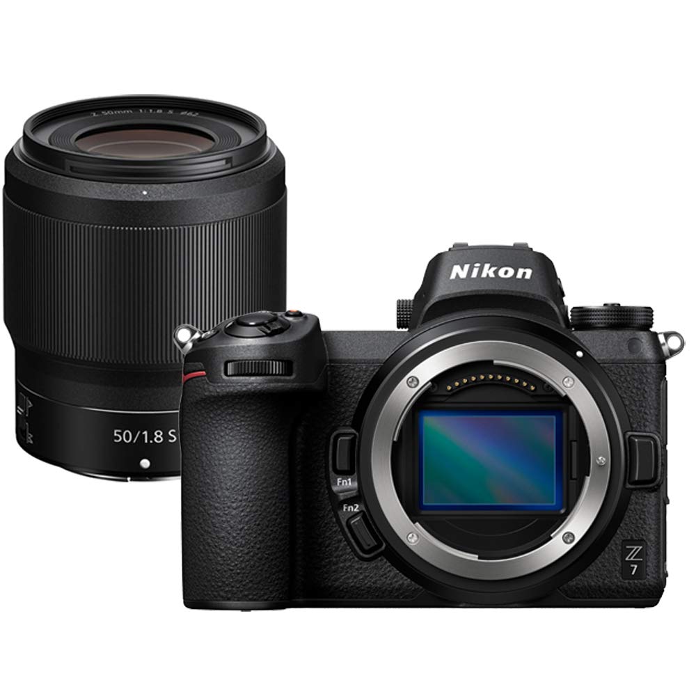 Nikon Z7 45.7MP FX-Format Full-Frame 4K Mirrorless Camera Bundle with NIKKOR Z 50mm f/1.8 S Lens Black