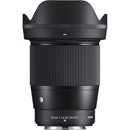 Sigma 402975 16mm f/1.4 DC DN Contemporary Lens for FUJIFILM X Bundle with Lexar Professional 633x 64GB UHS-1 Class 10 SDXC Memory Card