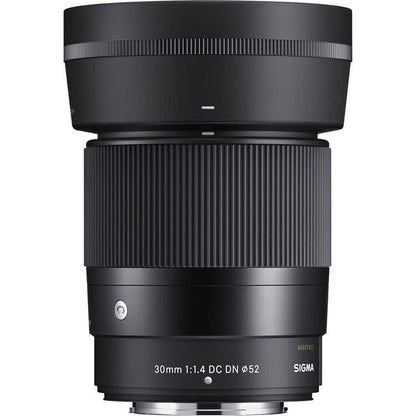 Sigma 302975 30mm f/1.4 DC DN Contemporary Lens for FUJIFILM X Bundle with Lexar Professional 633x 64GB UHS-1 Class 10 SDXC Memory Card