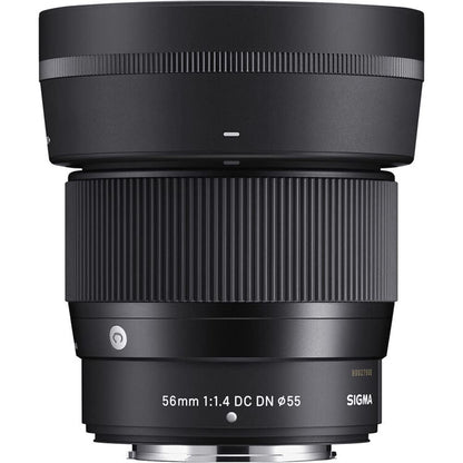 Sigma 351975 56mm F1.4 DC DN Contemporary Lens for FUJIFILM X Bundle with Lexar Professional 633x 64GB UHS-1 Class 10 SDXC Memory Card