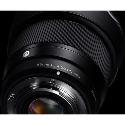 Sigma 351975 56mm F1.4 DC DN Contemporary Lens for FUJIFILM X Bundle with Lexar Professional 633x 64GB UHS-1 Class 10 SDXC Memory Card