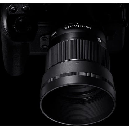 Sigma 351975 56mm F1.4 DC DN Contemporary Lens for FUJIFILM X Bundle with Lexar Professional 633x 64GB UHS-1 Class 10 SDXC Memory Card