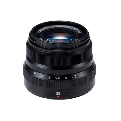 Fujifilm 35mm f/2 WR Lens (Black) w/Focus Accesory Bundle & Camera Backpack