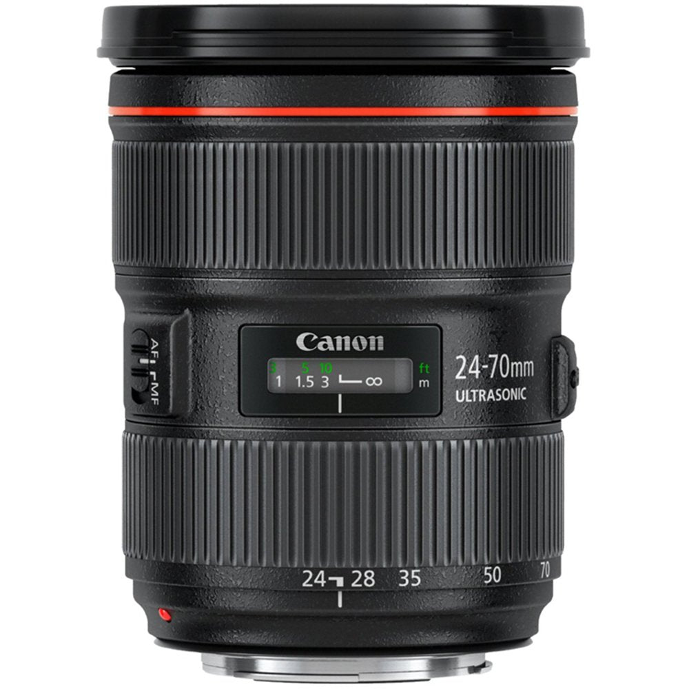 Canon EF 24-70mm f/2.8L II USM Lens Bundle Includes: 24-70mm Lens, Lexar 16GB Professional 600x SDHC UHS-I Memory Card, 3pc. Lens Cleaning Kit, & Lens Cap Keeper