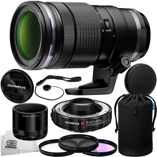 Olympus M 40-150mm f/2.8 Interchangeable PRO Lens for Olympus/Panasonic Micro 4/3 Cameras + Olympus MC-14 1.4X Teleconverter for The M40-150mm PRO Lens (Black)