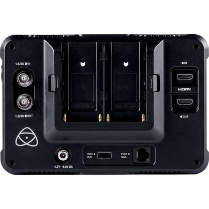 Atomos Shinobi 7" 4K HDMI/SDI Monitor & Power Bundle - Includes: Manufacturer Accessories + 2x Extended Life NP-F975 Batteries + AC/DC Rapid Home & Travel Battery Charger + Microfiber Cleaning Cloth