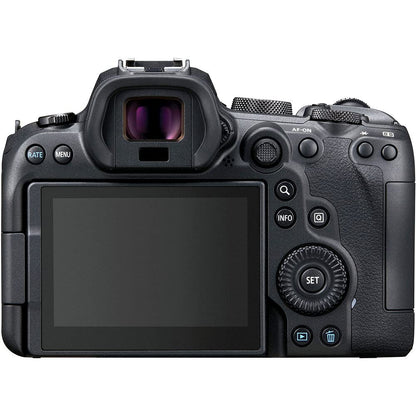 Canon EOS R6 Mirrorless Digital Camera (Body) with Advanced Accessory Bundle. Bundle Includes: 64GB Extreme Pro Memory Card, Dedicated TTL Flash for Canon Cameras, and Much More.