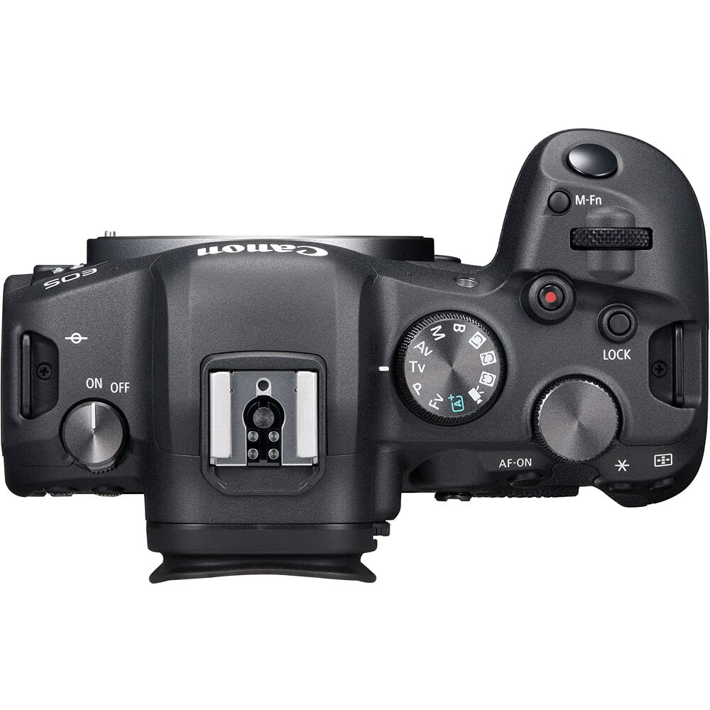Canon EOS R6 Mirrorless Digital Camera (Body) with Advanced Accessory Bundle. Bundle Includes: 64GB Extreme Pro Memory Card, Dedicated TTL Flash for Canon Cameras, and Much More.