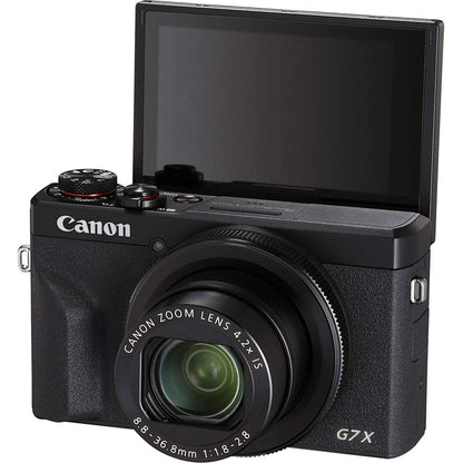 Canon PowerShot G7 X Mark III Digital Camera (Black) Advanced Accessory Bundle