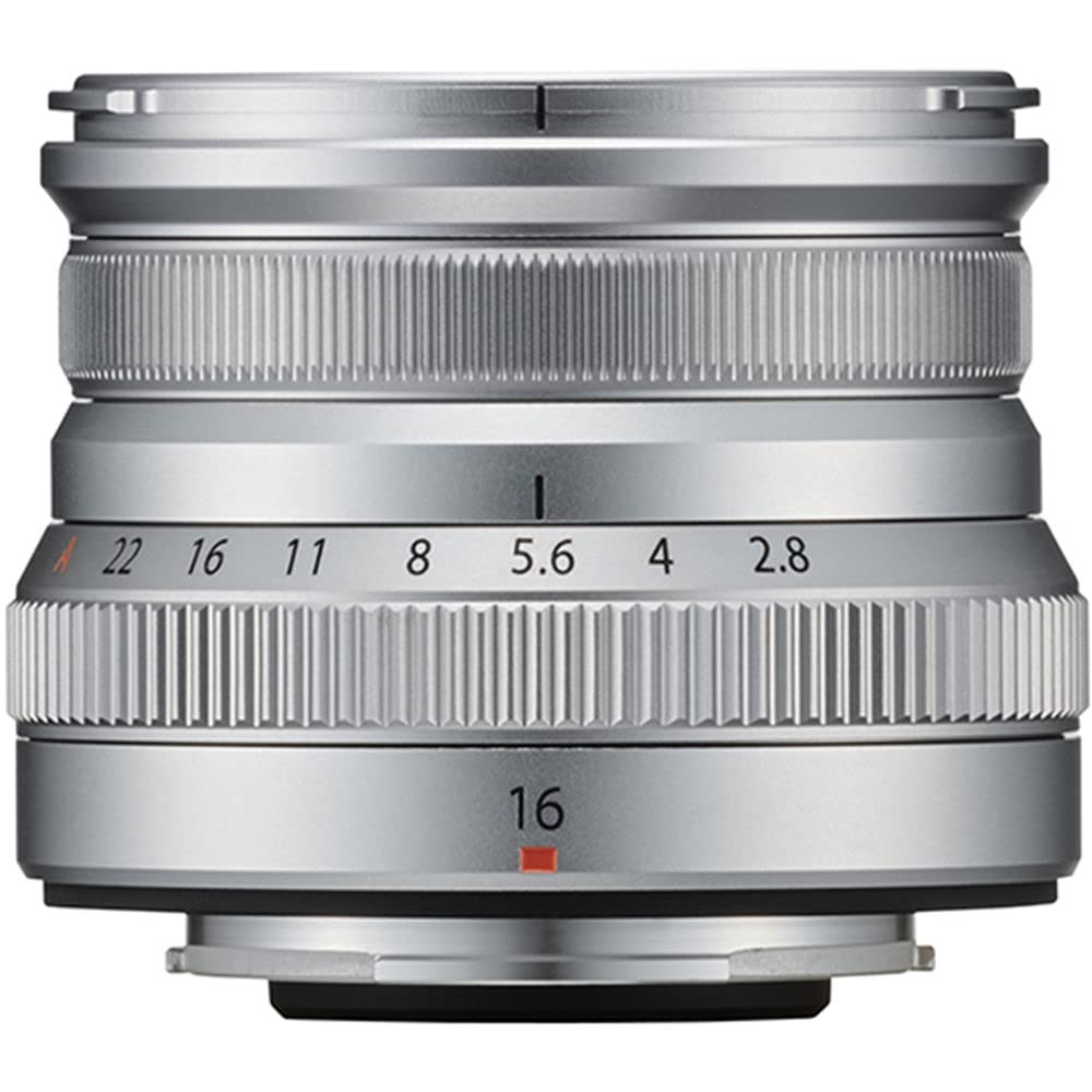FUJIFILM XF 16mm f/2.8 R WR Lens (Silver) with Advanced Accessory Bundle: Water-Resistant Lens Pouch, 3PC Multi-Coated UV Filter Kit (UV, CPL, FLD), 6PC Gradual Color Filter Kit & Much More