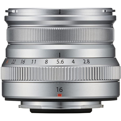 FUJIFILM XF 16mm f/2.8 R WR Lens (Silver) with Advanced Accessory Bundle: Water-Resistant Lens Pouch, 3PC Multi-Coated UV Filter Kit (UV, CPL, FLD), 6PC Gradual Color Filter Kit & Much More