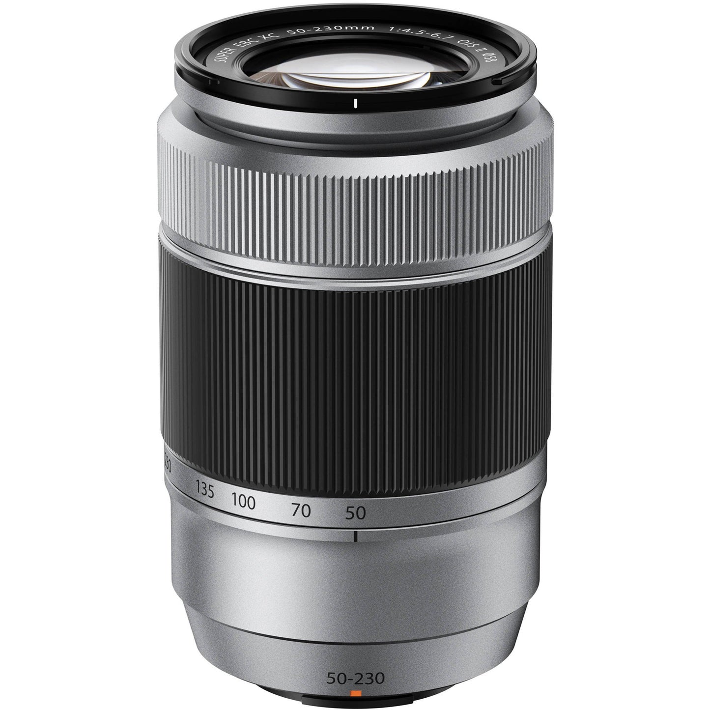 Fujifilm XC 50-230mm f/4.5-6.7 OIS II Lens (Silver) + 58mm UV Filter + Fibercloth + Lens Capkeeper Bundle