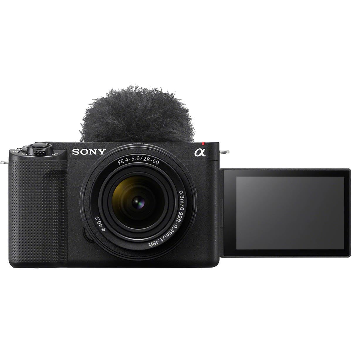 Sony ZV-E1 Full-Frame Interchangeable Lens Mirrorless Vlog Camera with FE 28-60mm f/4-5.6 Lens, Black - Bundle with Shoulder Bag, 64GB SD Card, Extra Battery