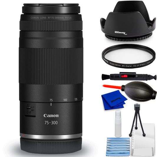 Canon RF 75-300mm f/4-5.6 Lens Bundle