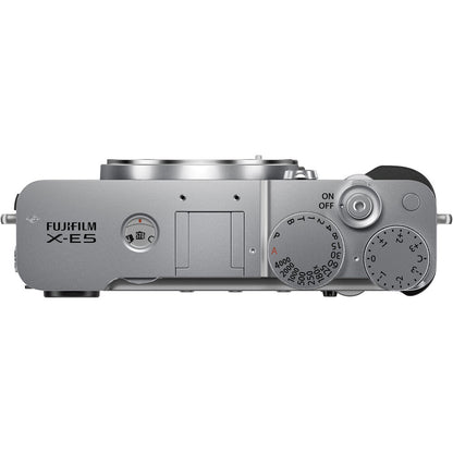 FUJIFILM X-E5 Mirrorless Camera Body (Silver) Bundle
