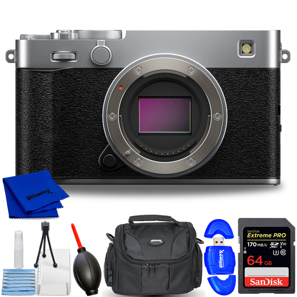 FUJIFILM X-E5 Mirrorless Camera Body (Silver) Bundle
