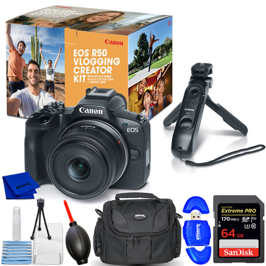 Canon EOS R50 Vlogging Creator Kit Bundle