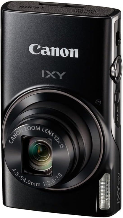 Canon Compact Digital Camera IXY 650 HS M (Black) Advanced Bundle