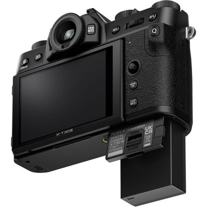 FUJIFILM X-T30 III Mirrorless Camera Body (Black) Bundle with 64GB SD Card, Card Holder and Advanced Accessories