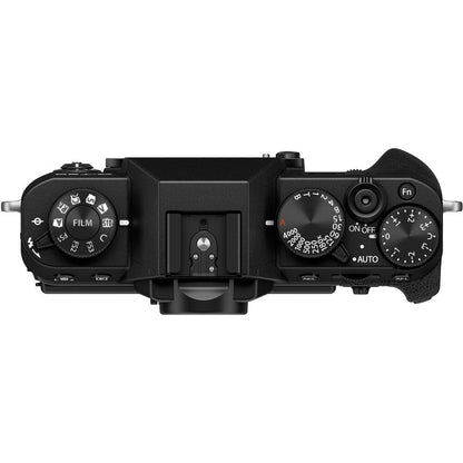 FUJIFILM X-T30 III Mirrorless Camera Body (Black) Bundle with 64GB SD Card, Card Holder and Advanced Accessories