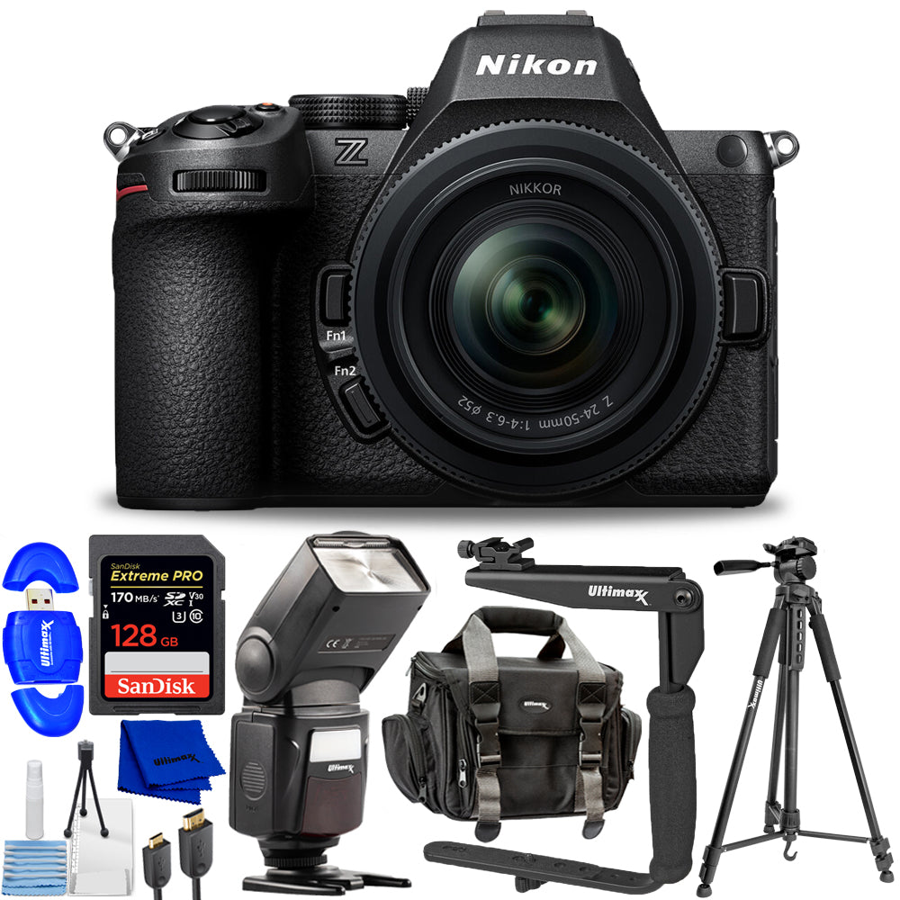 Nikon Z5 II Mirrorless Camera with 24-50mm f/4-6.3 Lens Advanced Bundle