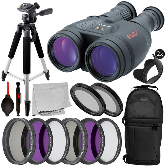 Canon 18x50 IS Image Stabilized Binocular - 4624A002 with Deluxe Bundle