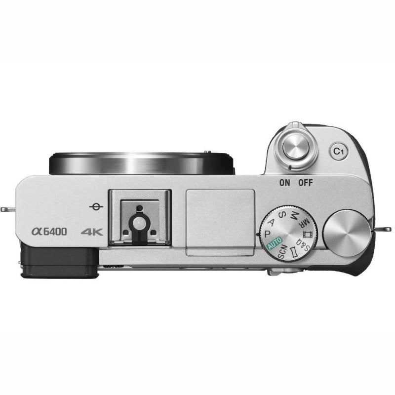Sony Alpha a6400 Mirrorless Digital Camera with 16-50mm Lens (Silver)
