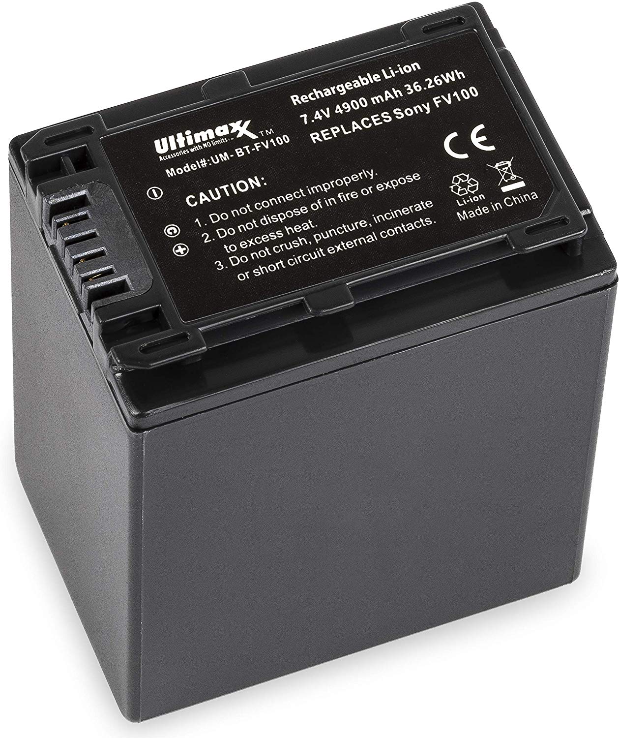 ULTIMAXX Travel Charger + 2x Replacement Battery for Sony FV100 - 4900 mah