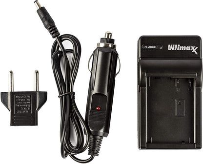 ULTIMAXX Travel Charger + Replacement battery for Olympus LI 90B (LI-90B) - 1500 mah