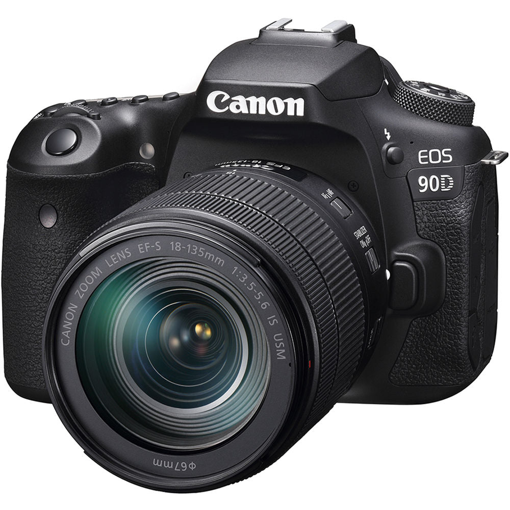Canon EOS 90D DSLR Camera with 18-135mm f/3.5-5.6 IS USM Lens Bundle
