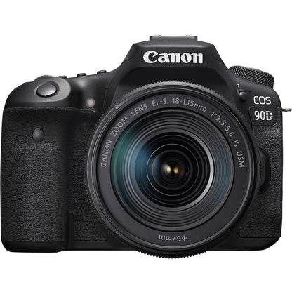Canon EOS 90D DSLR Camera with 18-135mm f/3.5-5.6 IS USM Lens Bundle