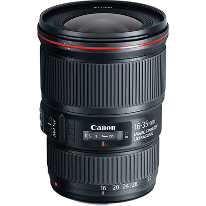 Canon EF 16-35mm F/4L IS USM Lens With Accessory Bundle