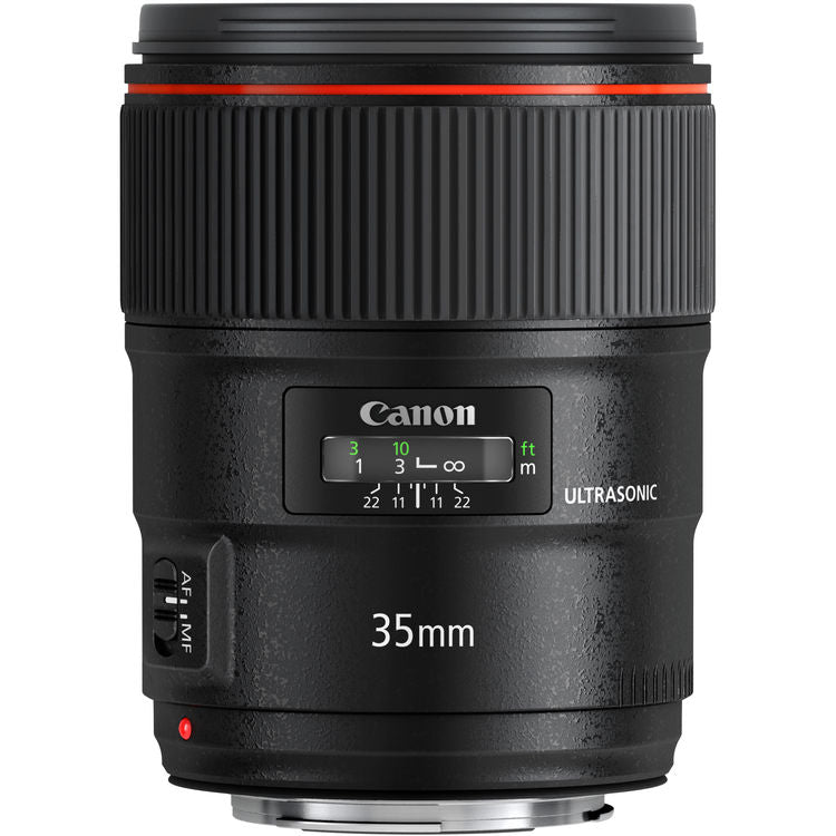 Canon EF 35mm f/1.4L II USM Lens With 10 Piece Filter Kit. Includes 3PC Filter Kit (UV-CPL-FLD) + 4PC Macro Filter Set (+1,+2,+4,+10) + 6PC Graduated Filter Kit + More