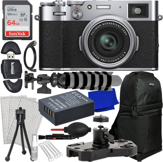 FUJIFILM X100VI Digital Camera (Silver) Advanced Bundle