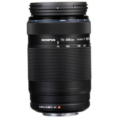 Olympus M.Zuiko Digital ED 75-300mm f/4.8-6.7 II Lens with Essential Accessory Bundle: Variable Neutral Density Filter (ND2-ND400), Water-Resistant Lens Pouch & Much More